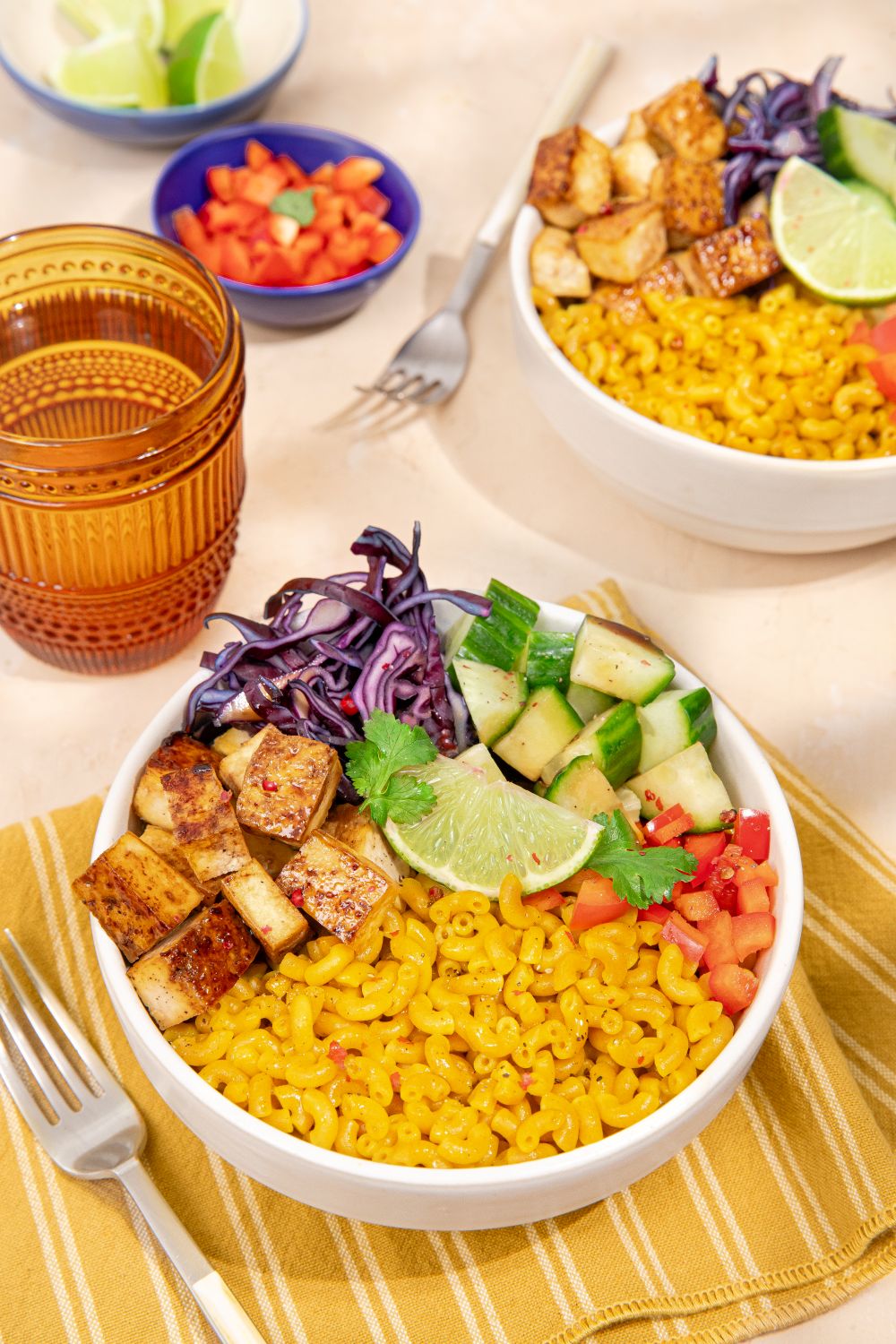 Indian Bowl Coquillettes Curry