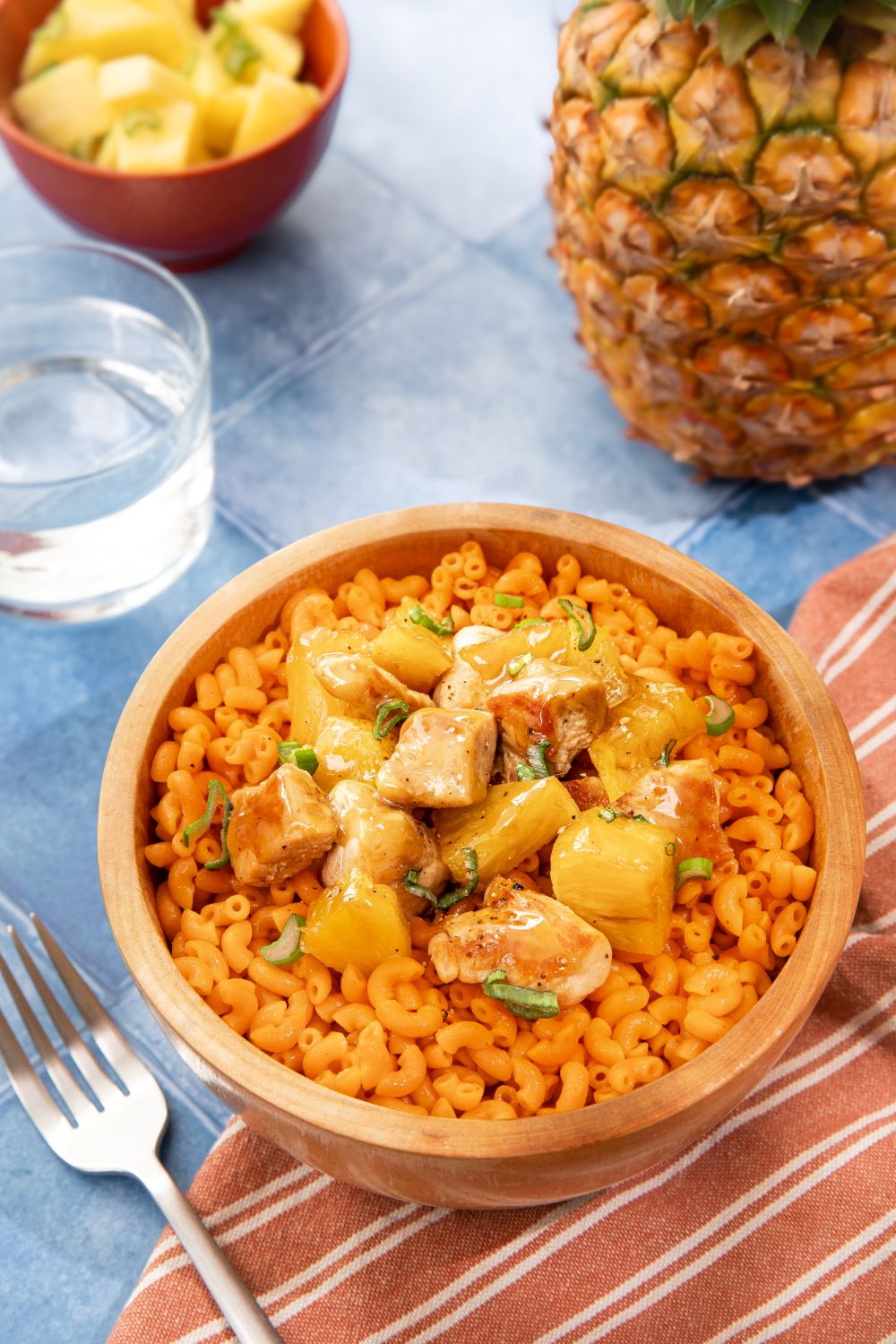 Poulet ananas coquillettes Spicy