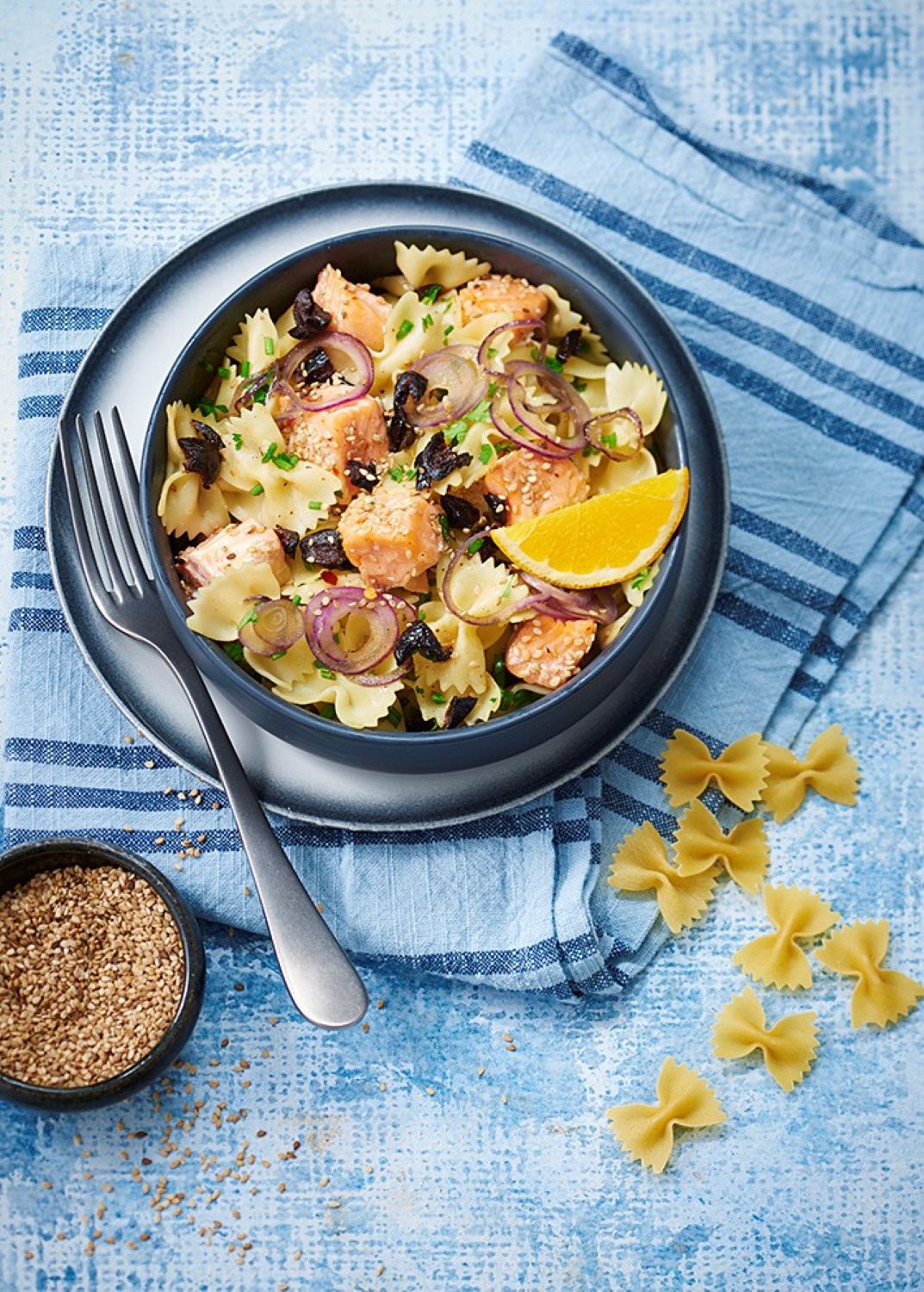 Salade acidulée au saumon