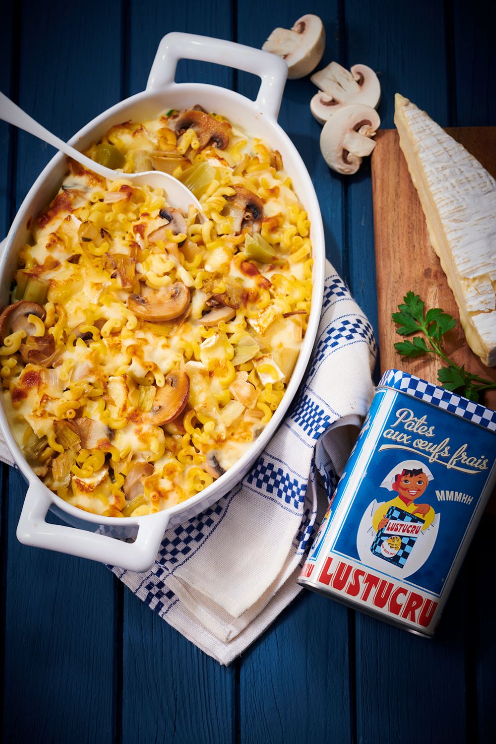 Gratin de coquillettes au Brie