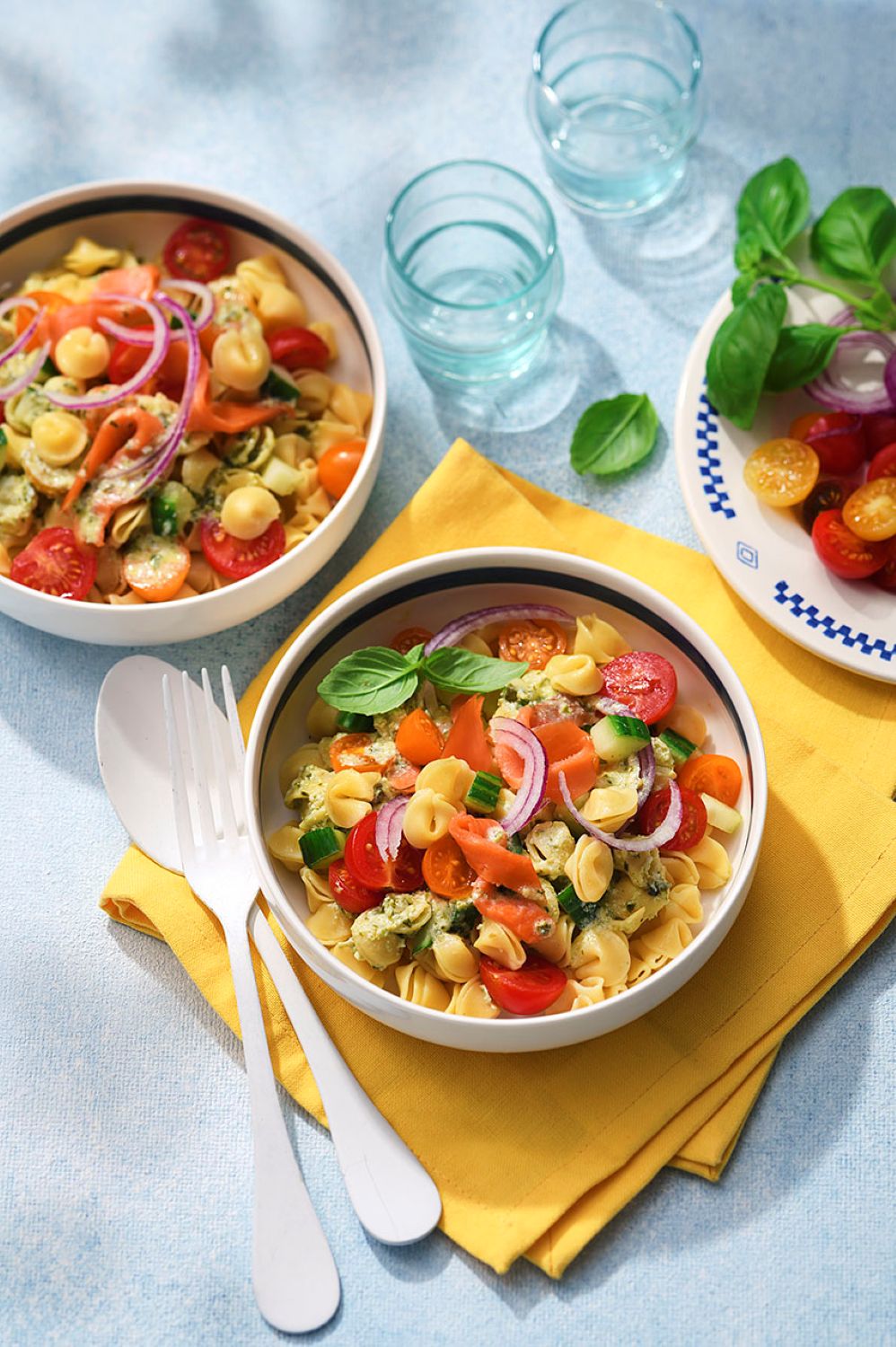 Salade de collerettes à la truite fumée
