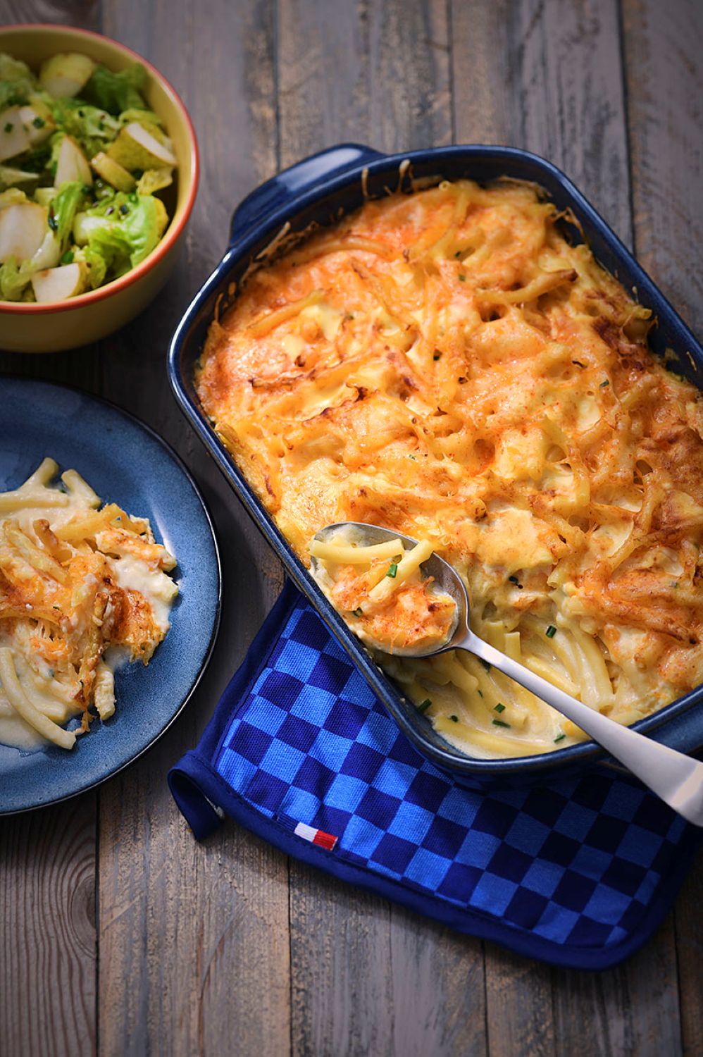 Macaronis gratinés à l’Américaine (Mac and cheese)