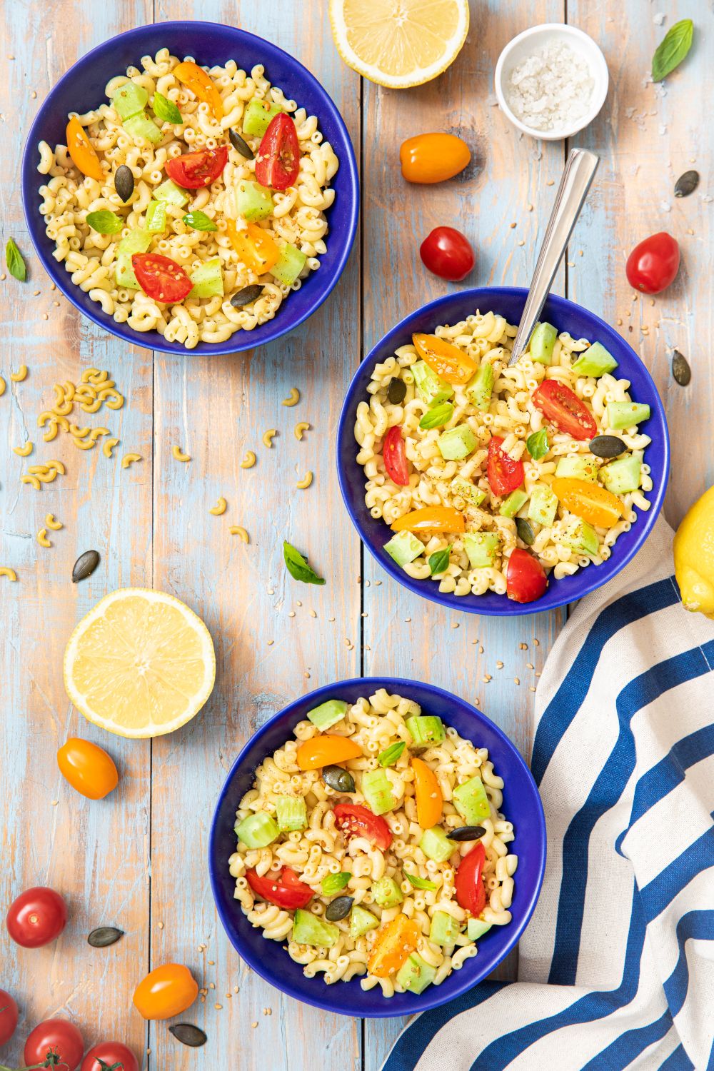 Coquillettes en salade façon « bord de mer »