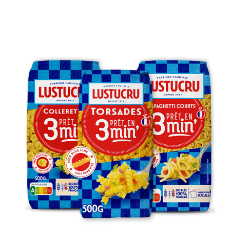 Pâtes prêtes en 3 minutes