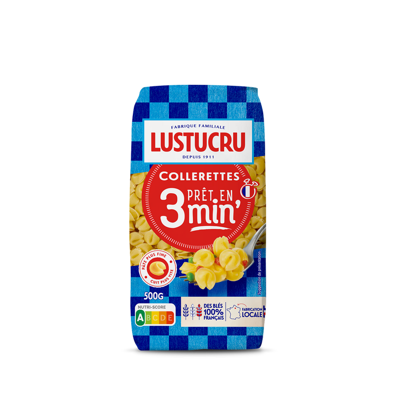 Paquet de Collerettes Lustucru pret en 3 minutes 500g