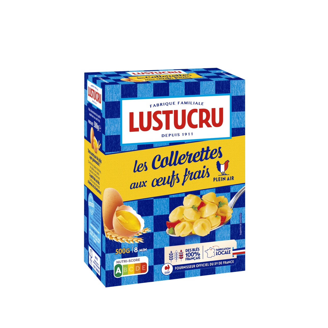 Paquet de Collerettes aux oeufs frais Lustucru 500g