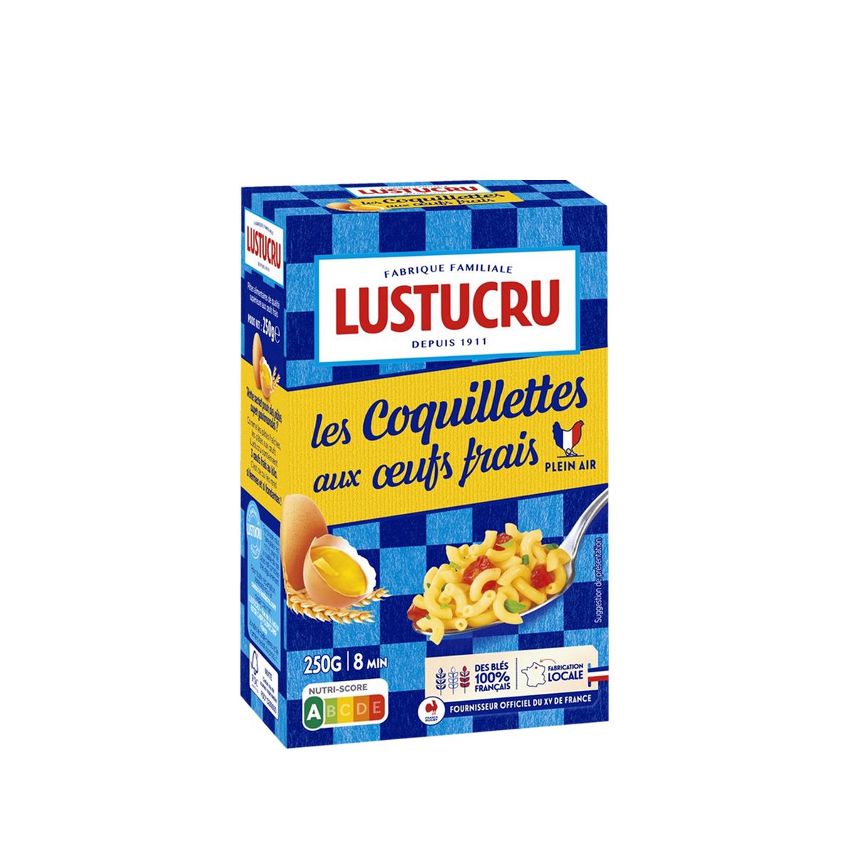 Paquet de Coquillettes aux oeufs frais Lustucru 250g