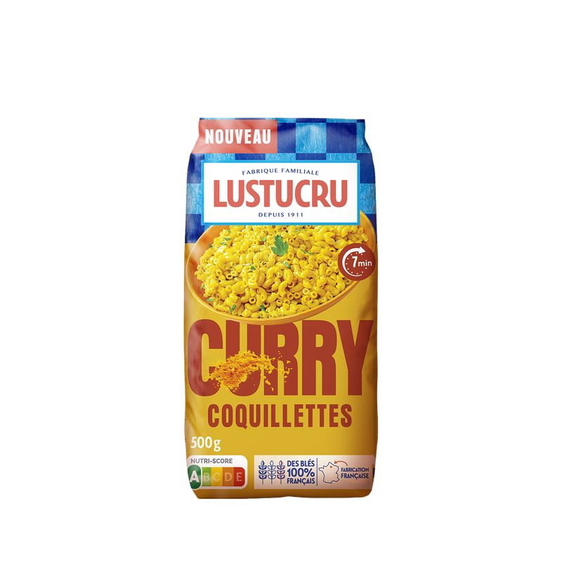 Paquet de Coquillettes Curry Lustucru 500g