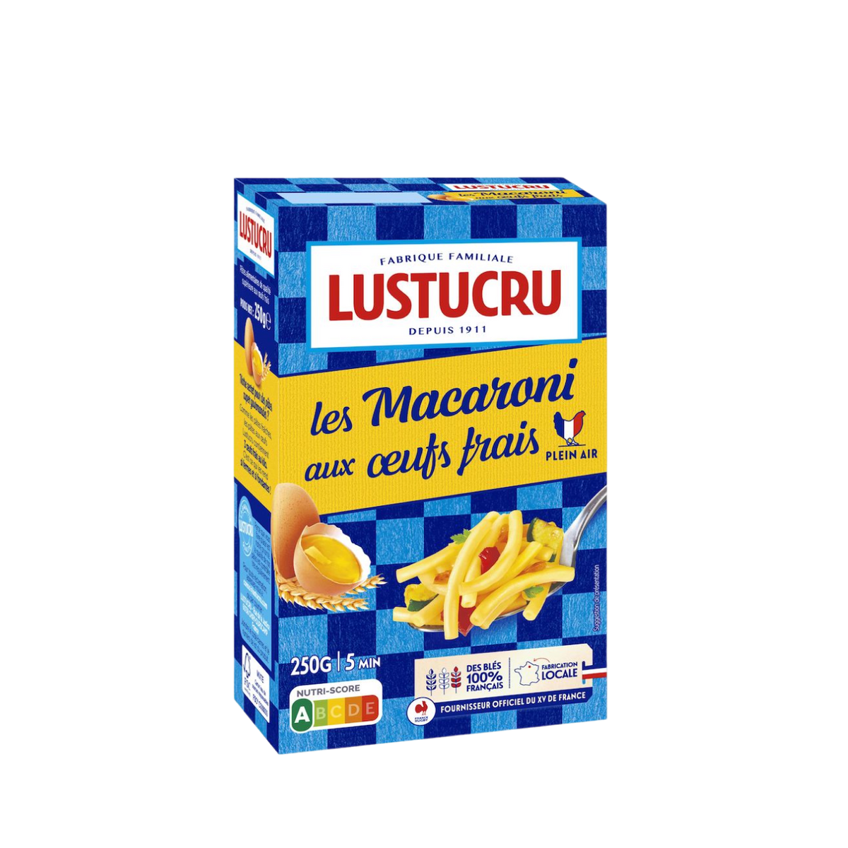 Paquet de Macaroni aux oeufs frais Lustucru 250g