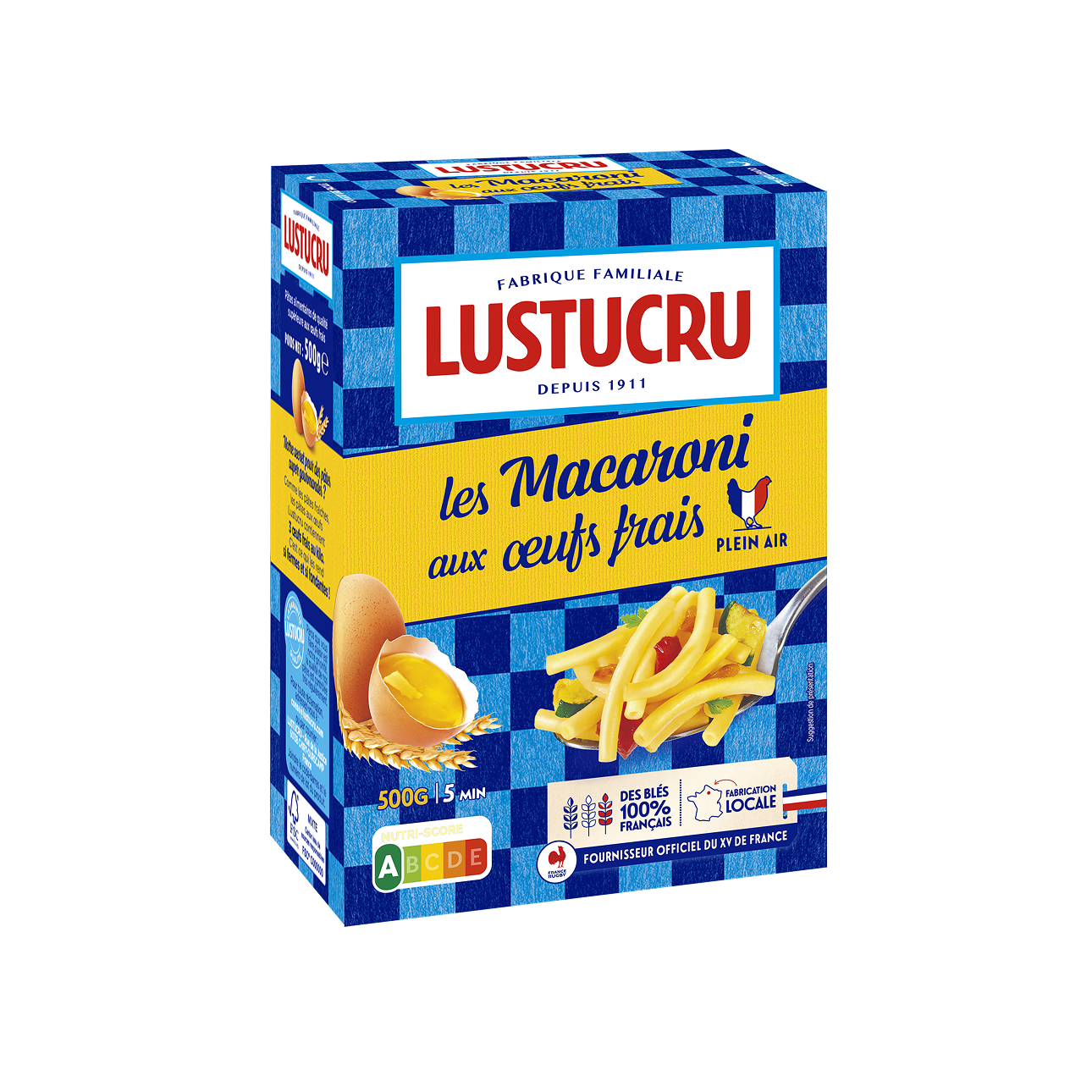 Paquet de Macaroni aux oeufs frais Lustucru 500g