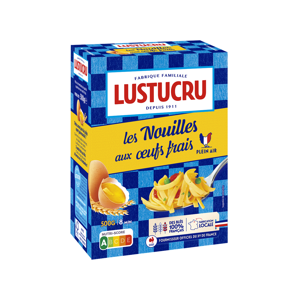 Paquet de Nouilles aux oeufs frais Lustucru 500g