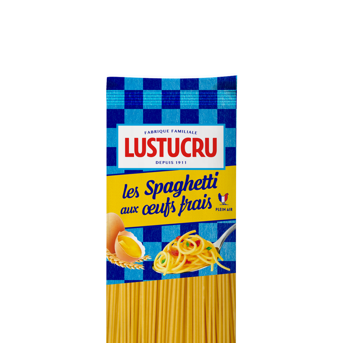 Paquet de Spaghetti longs aux oeufs frais Lustucru 500g