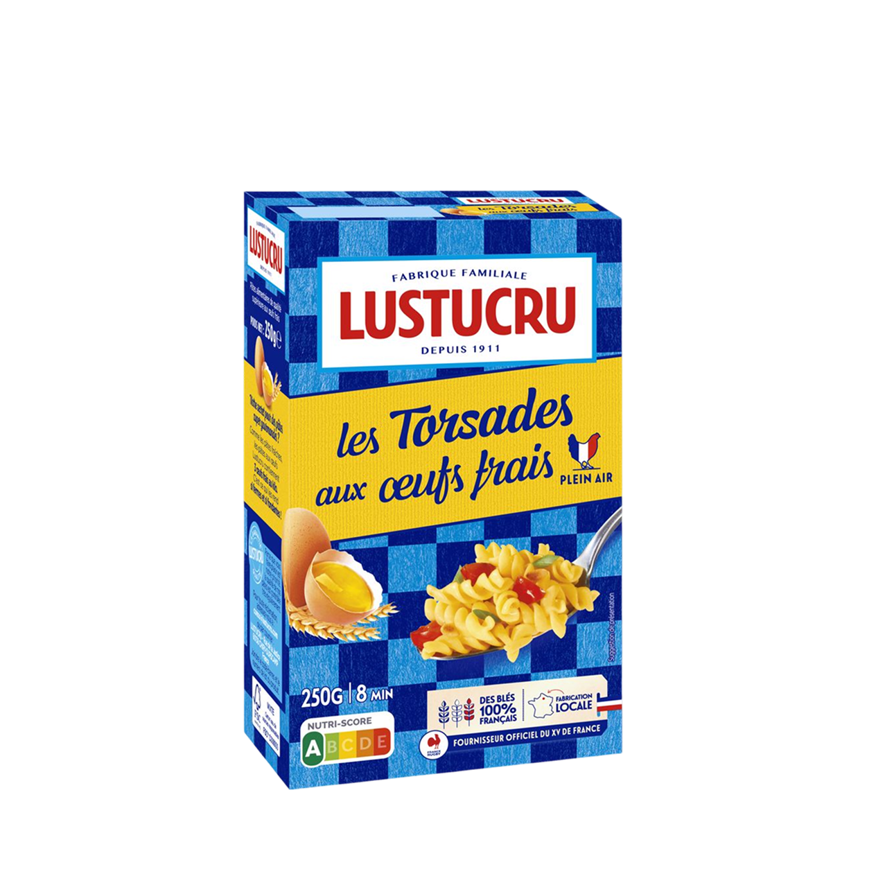 Paquet de Torsades aux oeufs frais Lustucru 250g